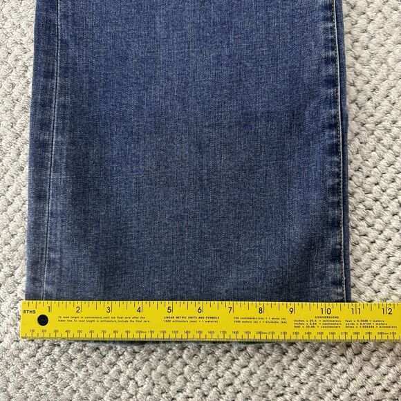 Boston Proper Jeans Women 4 Blue Medium Wash Flare High Rise Denim Stretch - Picture 9 of 15